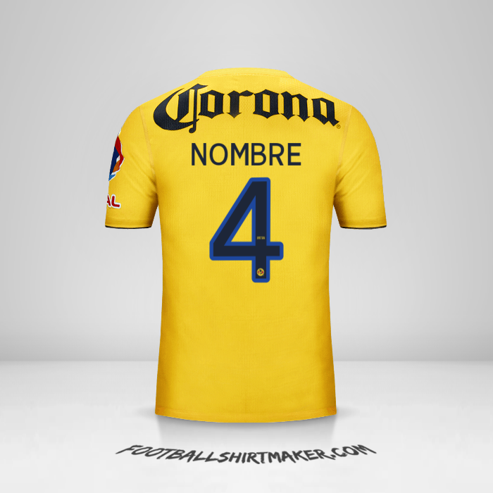 Jersey Club America 2013/14 -  nombre - 4