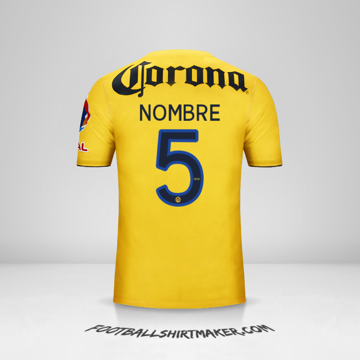 Jersey Club America 2013/14 -  nombre - 5