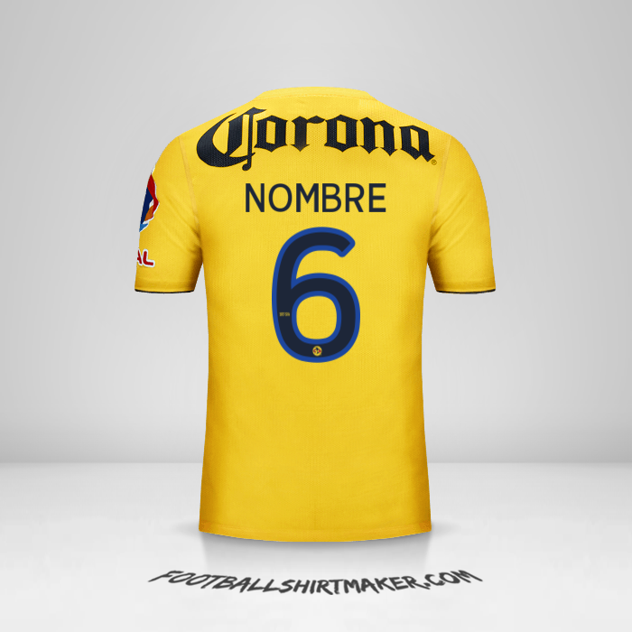 Jersey Club America 2013/14 -  nombre - 6