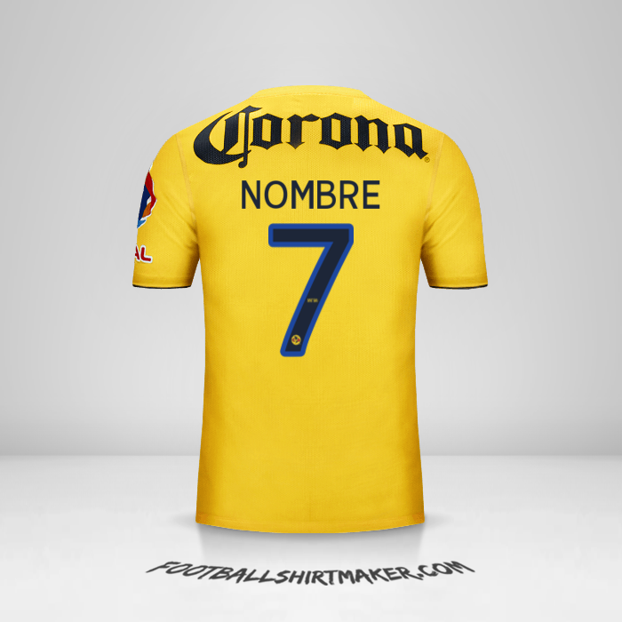 Jersey Club America 2013/14 -  nombre - 7