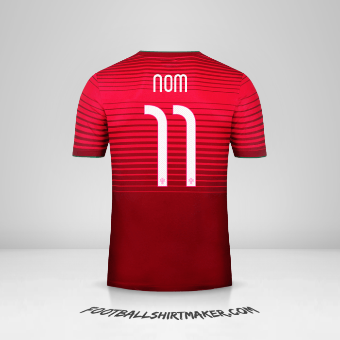 Maillot Portugal 2014/15 -  nom - 11