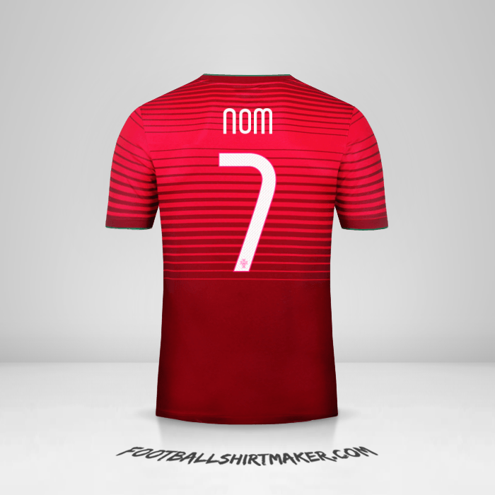 Maillot Portugal 2014/15 -  nom - 7