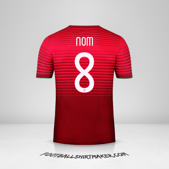 Maillot Portugal 2014/15 -  nom - 8
