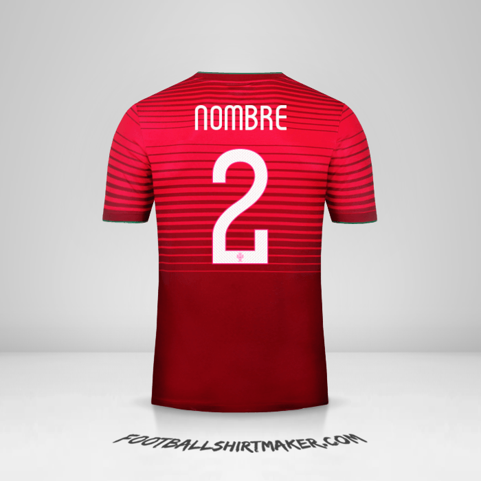 Camiseta Portugal 2014/15 -  nombre - 2