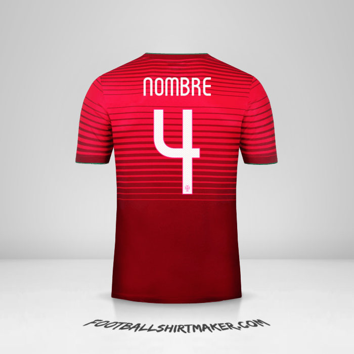 Jersey Portugal 2014/15 -  nombre - 4