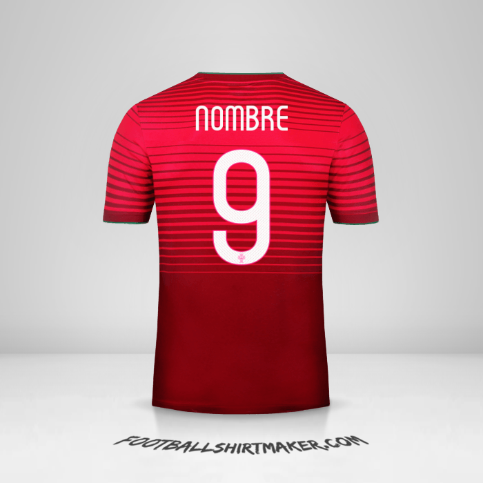 Jersey Portugal 2014/15 -  nombre - 9