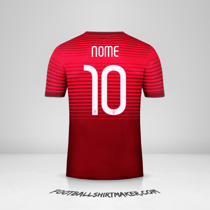 Camisa Portugal 2014/15 -  nome - 10