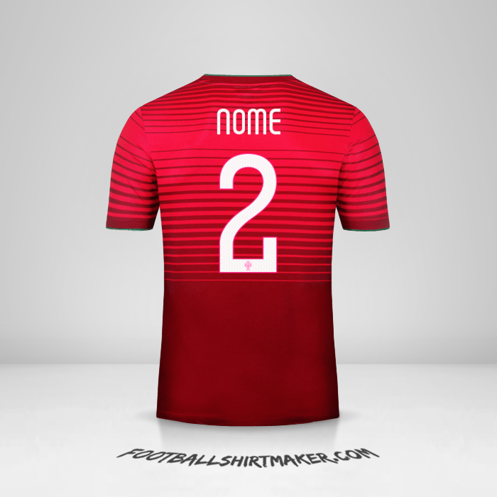 Camisa Portugal 2014/15 -  nome - 2