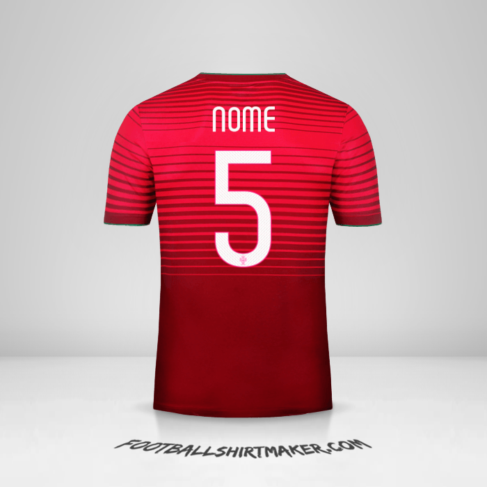 Camisa Portugal 2014/15 -  nome - 5
