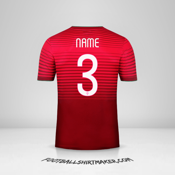 Trikot Portugal 2014/15 -  name - 3