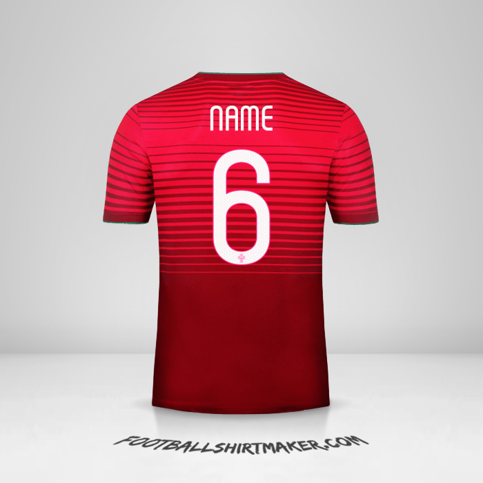 Trikot Portugal 2014/15 -  name - 6