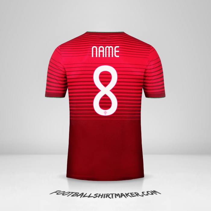 Shirt Portugal 2014/15 -  name - 8
