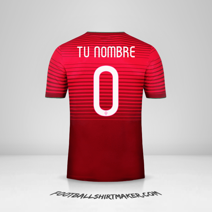 Camiseta Portugal 2014/15 -  tu nombre - 0