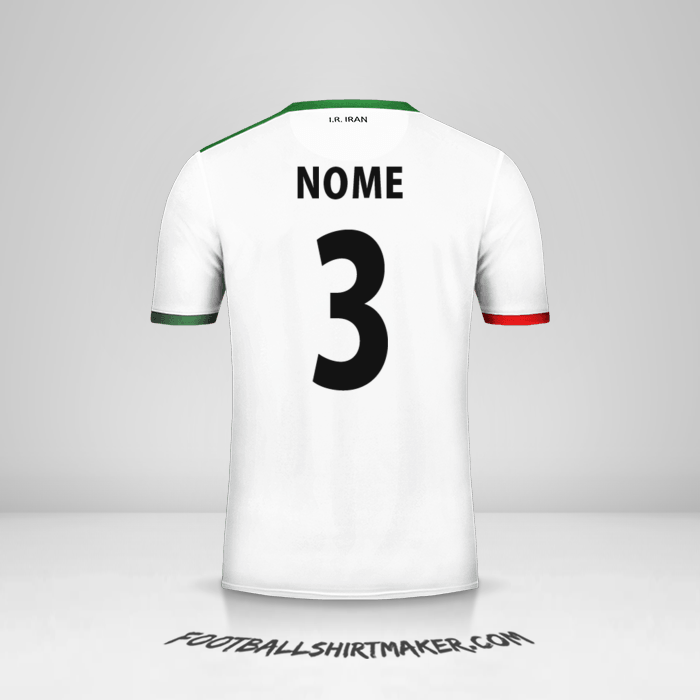 Camisa Irã 2014 -  nome - 3