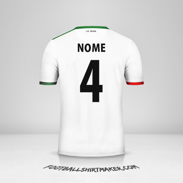 Camisa Irã 2014 -  nome - 4