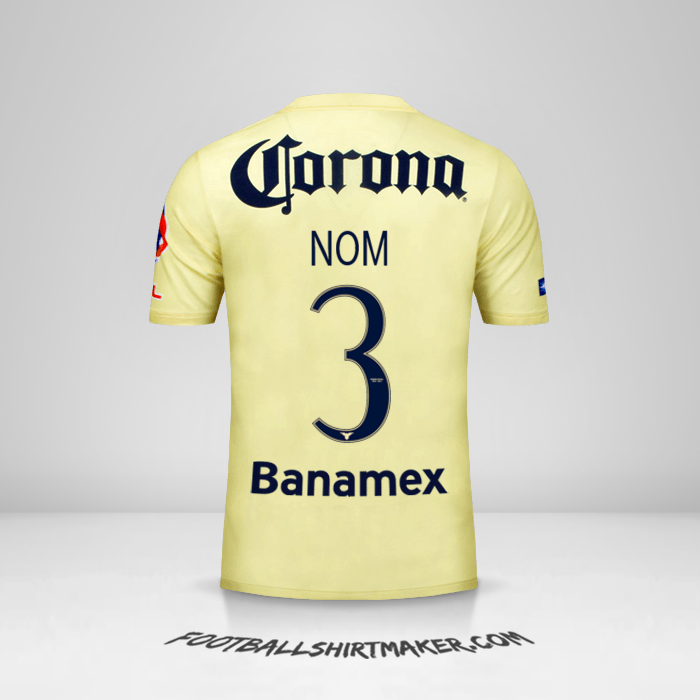 Maillot Club America 2014/15 -  nom - 3