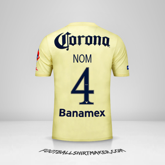 Maillot Club America 2014/15 -  nom - 4