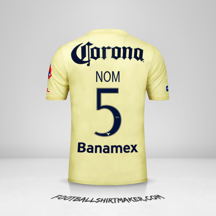 Maillot Club America 2014/15 -  nom - 5