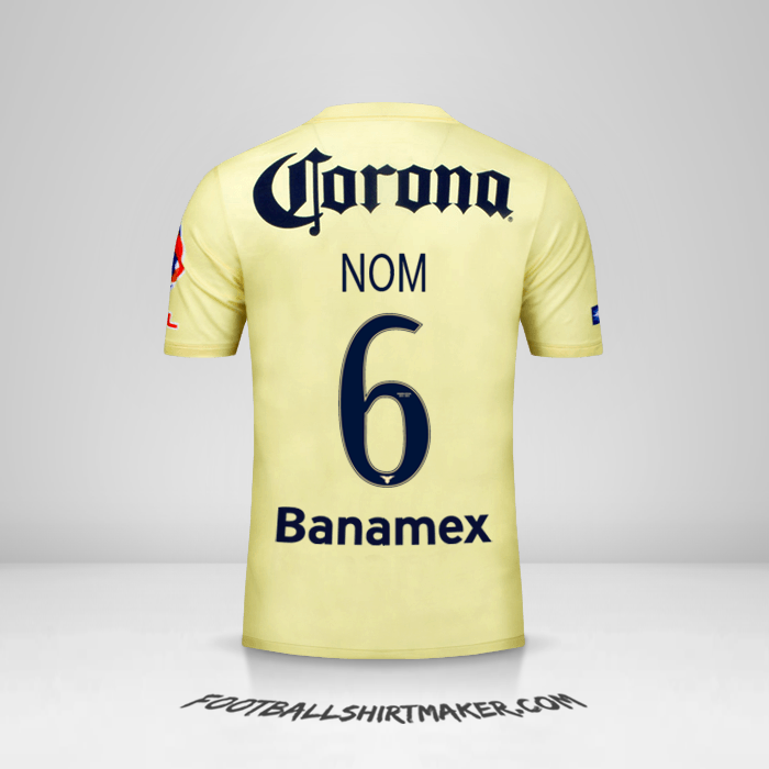 Maillot Club America 2014/15 -  nom - 6