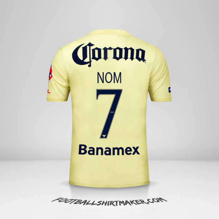 Maillot Club America 2014/15 -  nom - 7