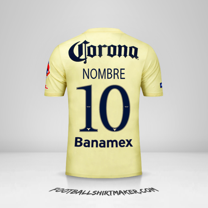 Jersey Club America 2014/15 -  nombre - 10
