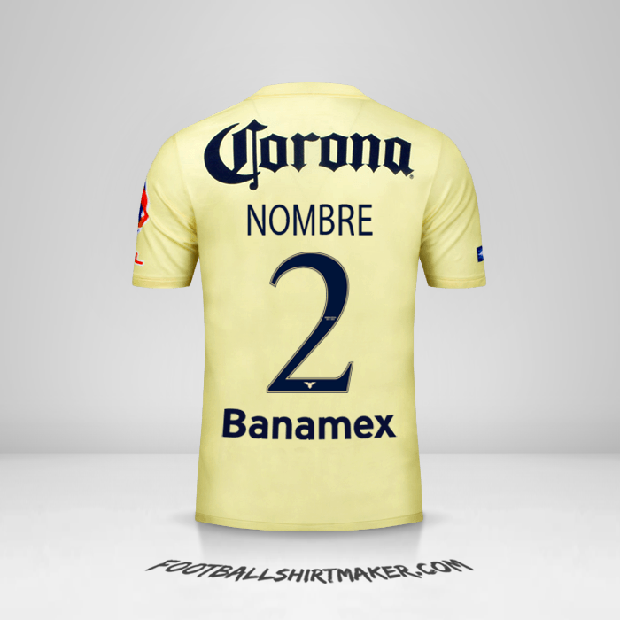 Jersey Club America 2014/15 -  nombre - 2