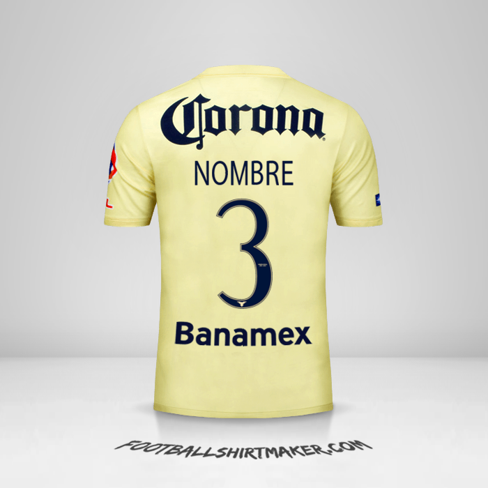 Camiseta Club America 2014/15 -  nombre - 3