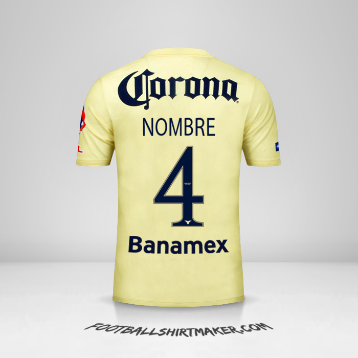 Jersey Club America 2014/15 -  nombre - 4