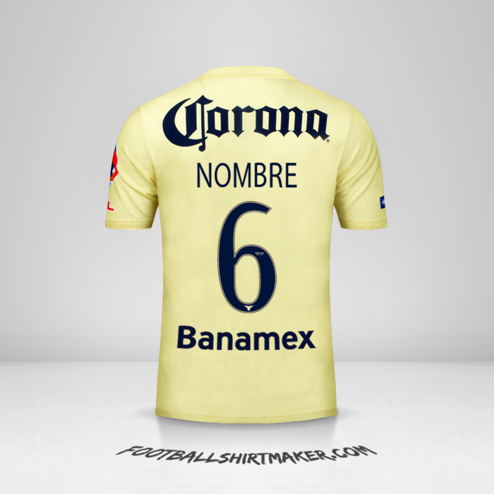 Jersey Club America 2014/15 -  nombre - 6