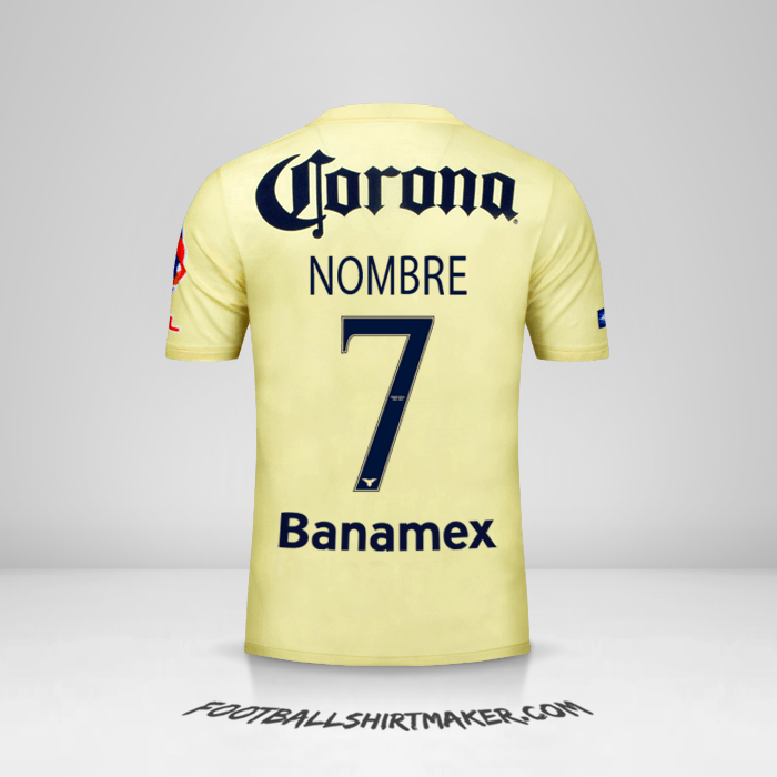 Jersey Club America 2014/15 -  nombre - 7