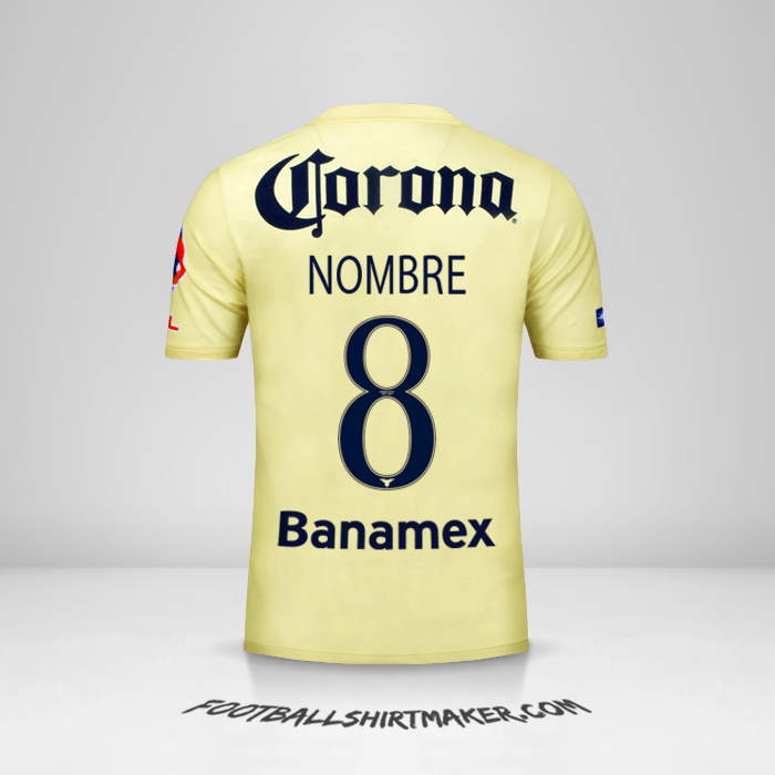 Jersey Club America 2014/15 -  nombre - 8