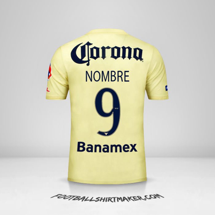 Jersey Club America 2014/15 -  nombre - 9