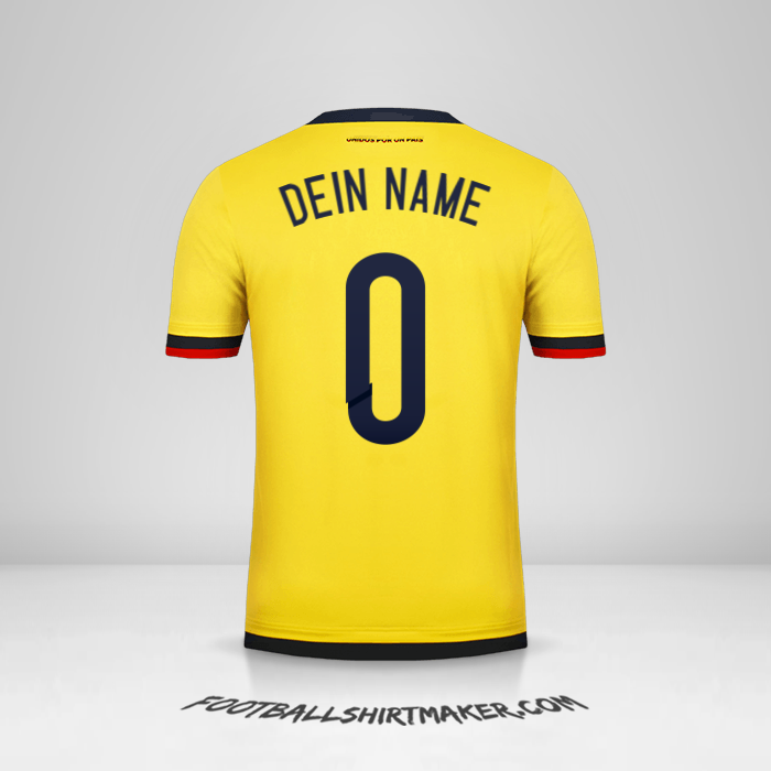 Trikot Kolumbien 2015 -  dein name - 0