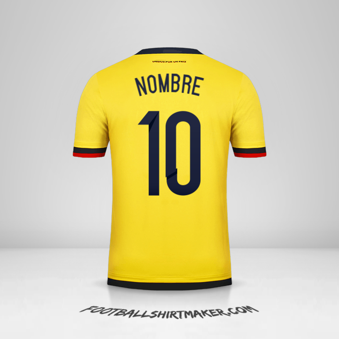 Jersey Colombia 2015 -  nombre - 10
