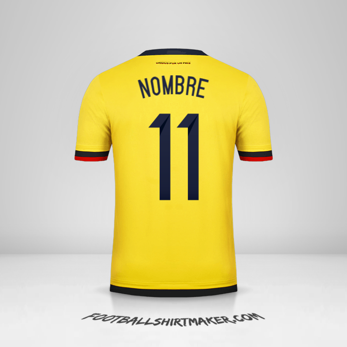 Jersey Colombia 2015 -  nombre - 11