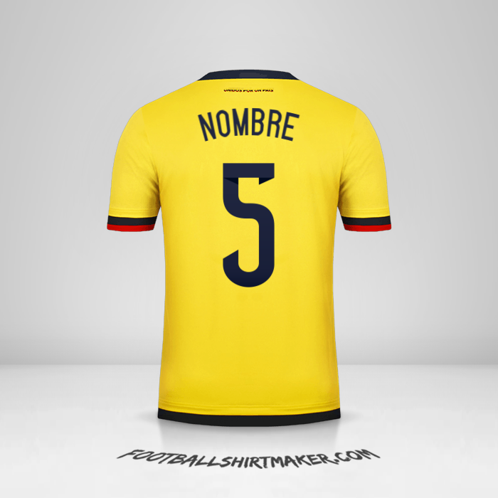 Jersey Colombia 2015 -  nombre - 5