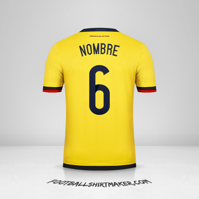 Jersey Colombia 2015 -  nombre - 6