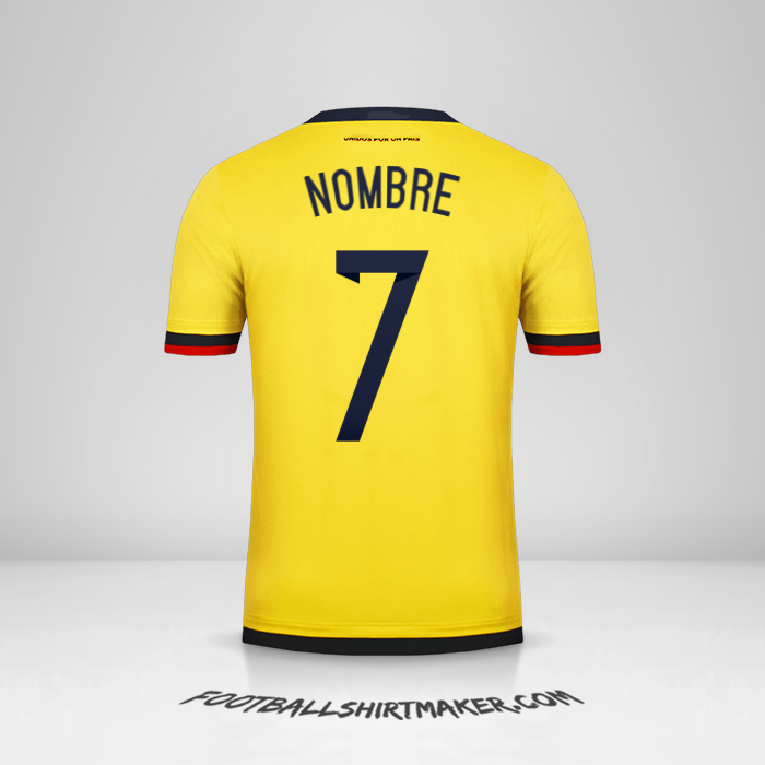 Camiseta Colombia 2015 -  nombre - 7