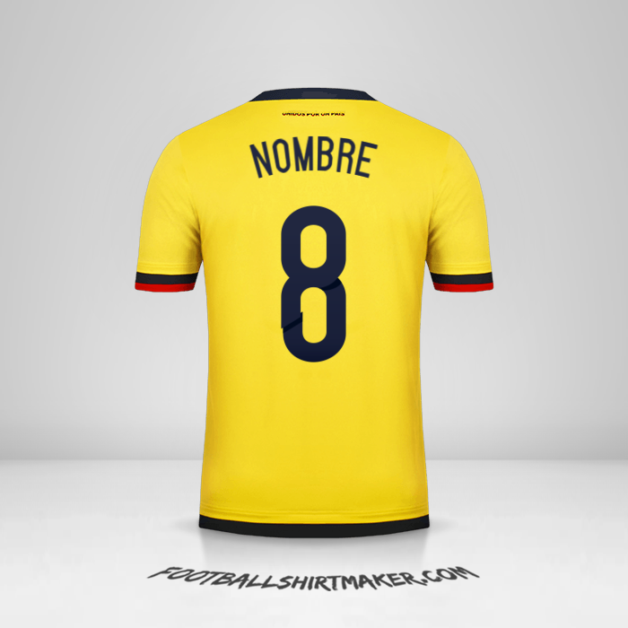 Jersey Colombia 2015 -  nombre - 8