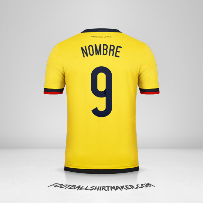 Jersey Colombia 2015 -  nombre - 9