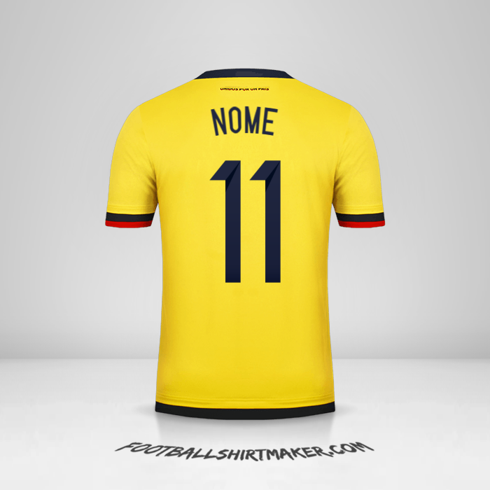Maglia Colombia 2015 -  nome - 11