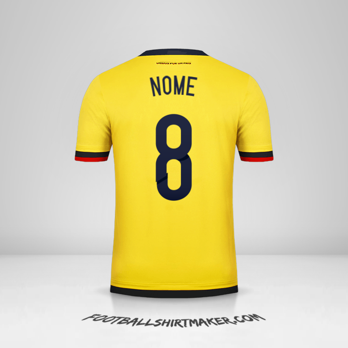 Camisa Colômbia 2015 -  nome - 8