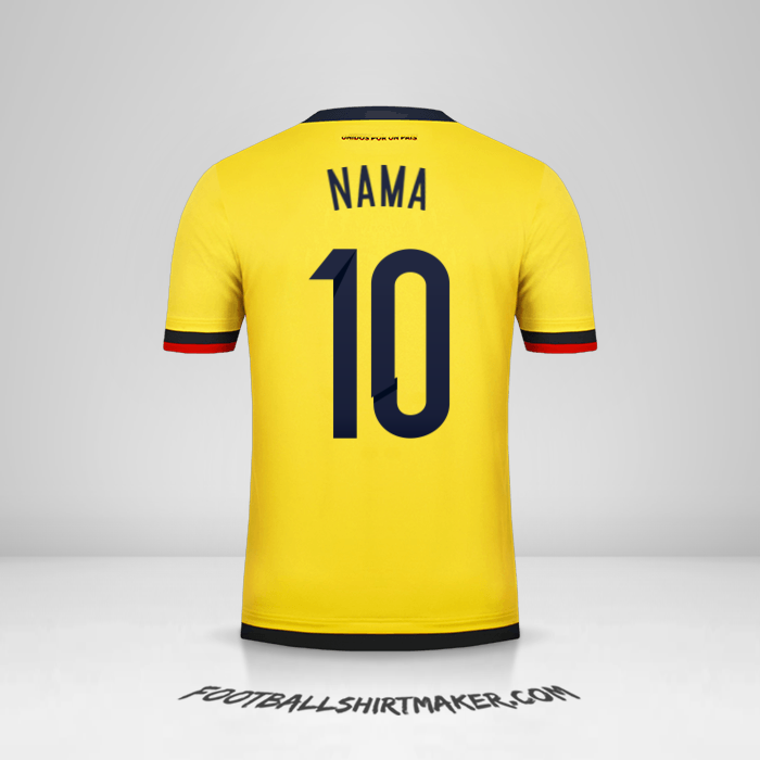 Jersey Kolombia 2015 -  nama - 10