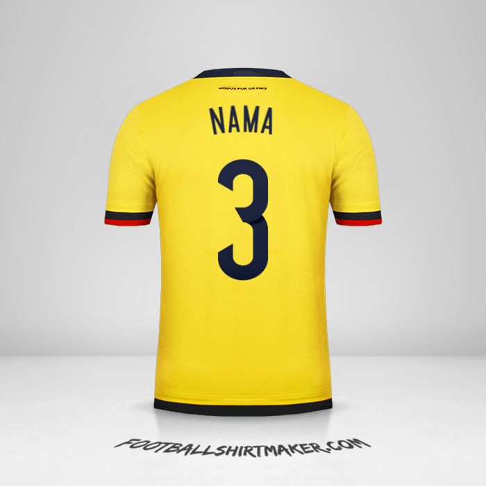Jersey Kolombia 2015 -  nama - 3