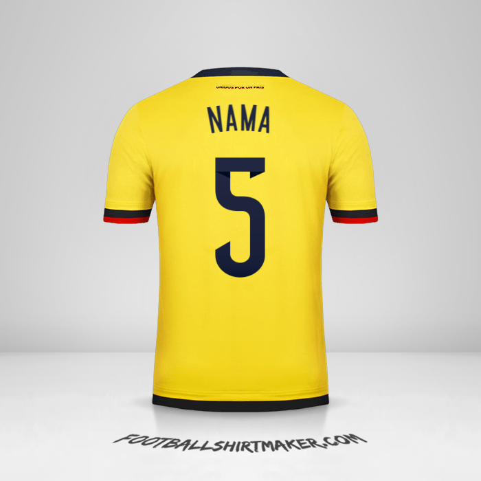 Jersey Kolombia 2015 -  nama - 5