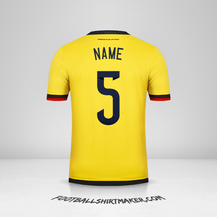 Trikot Kolumbien 2015 -  name - 5