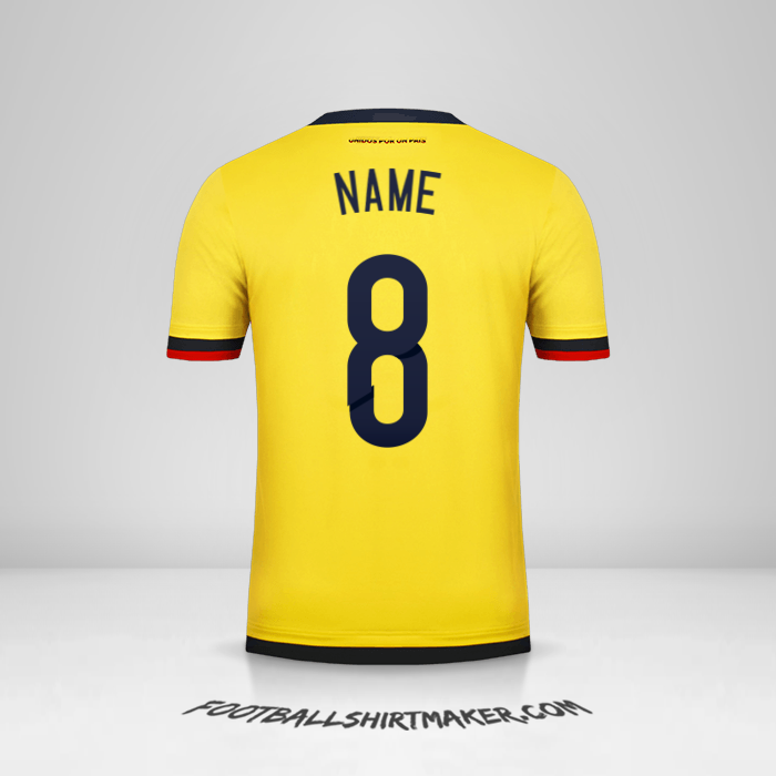 Shirt Colombia 2015 -  name - 8