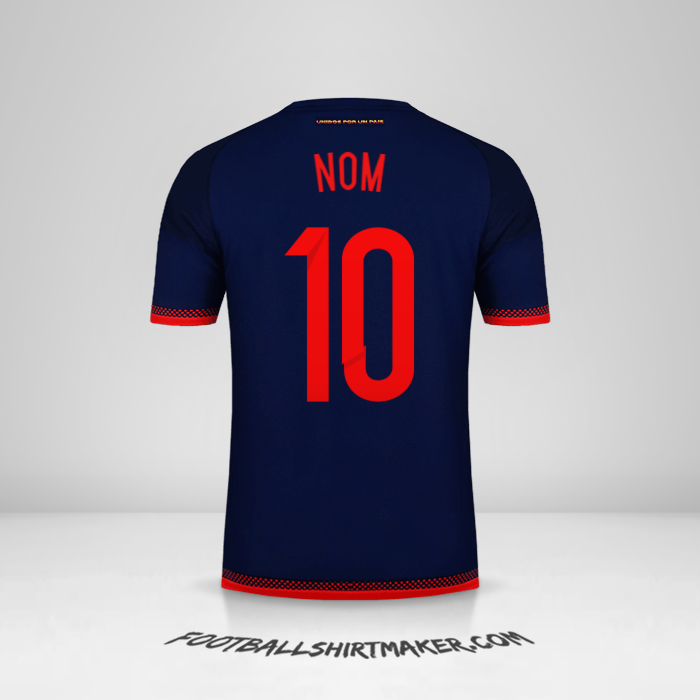 Maillot Colombie 2015 Extérieur -  nom - 10