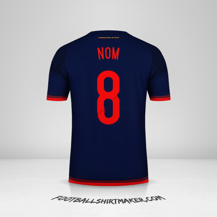 Maillot Colombie 2015 Extérieur -  nom - 8