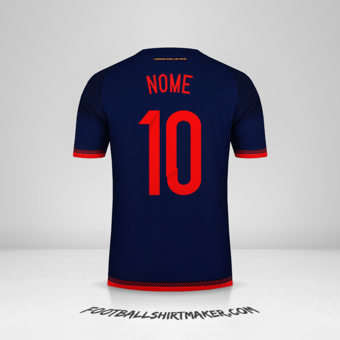 Maglia Colombia 2015 Seconda -  nome - 10